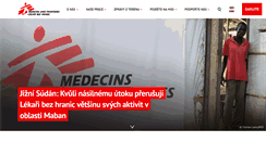 Desktop Screenshot of lekari-bez-hranic.cz
